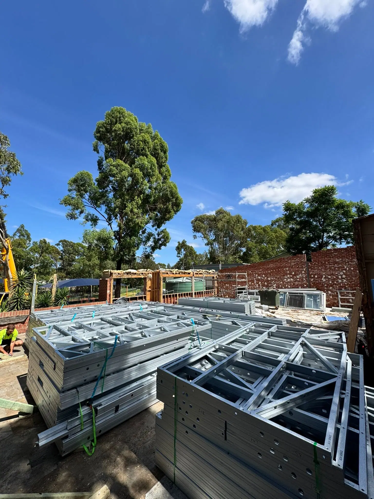 Barnier Public School steel framing project