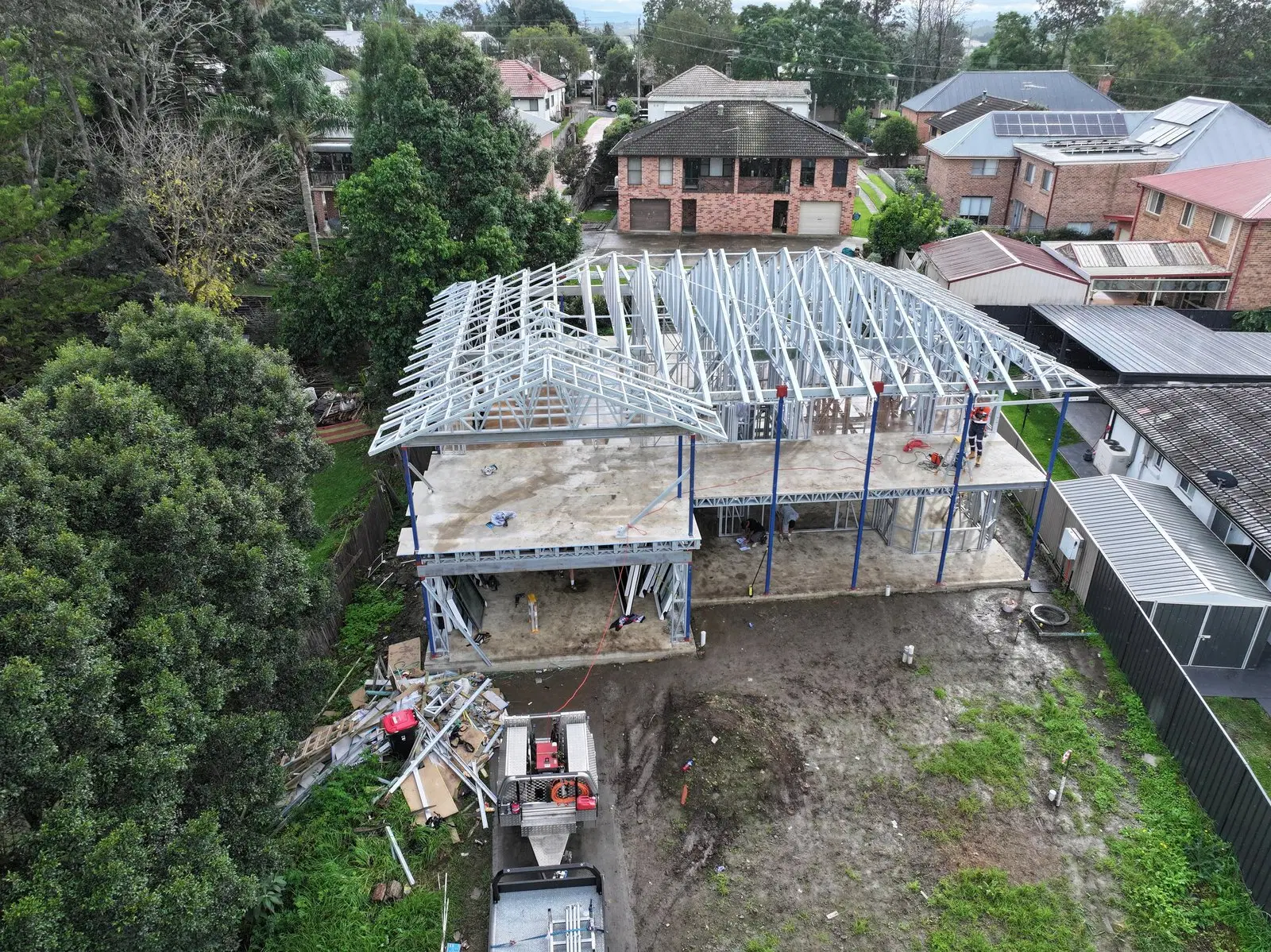 Windsor Residential steel framing project